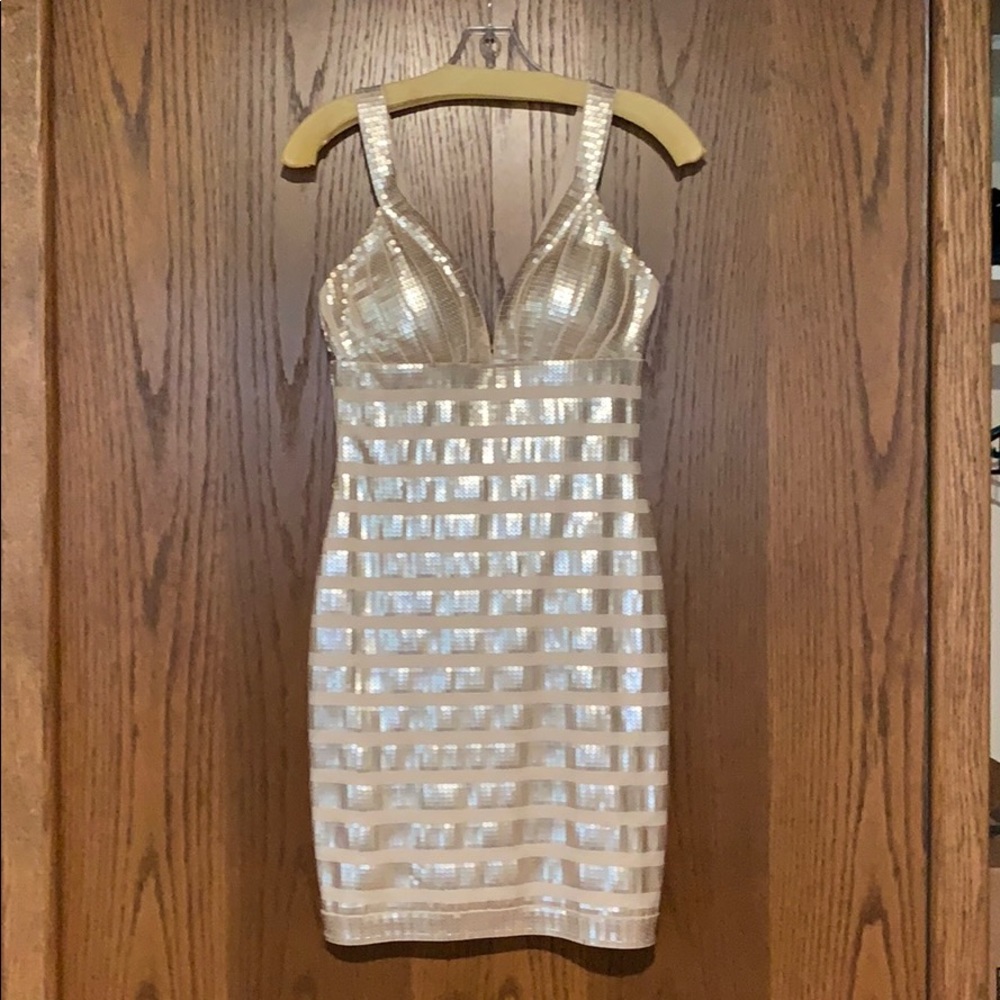 Gold/Nude Cocktail Dress size S